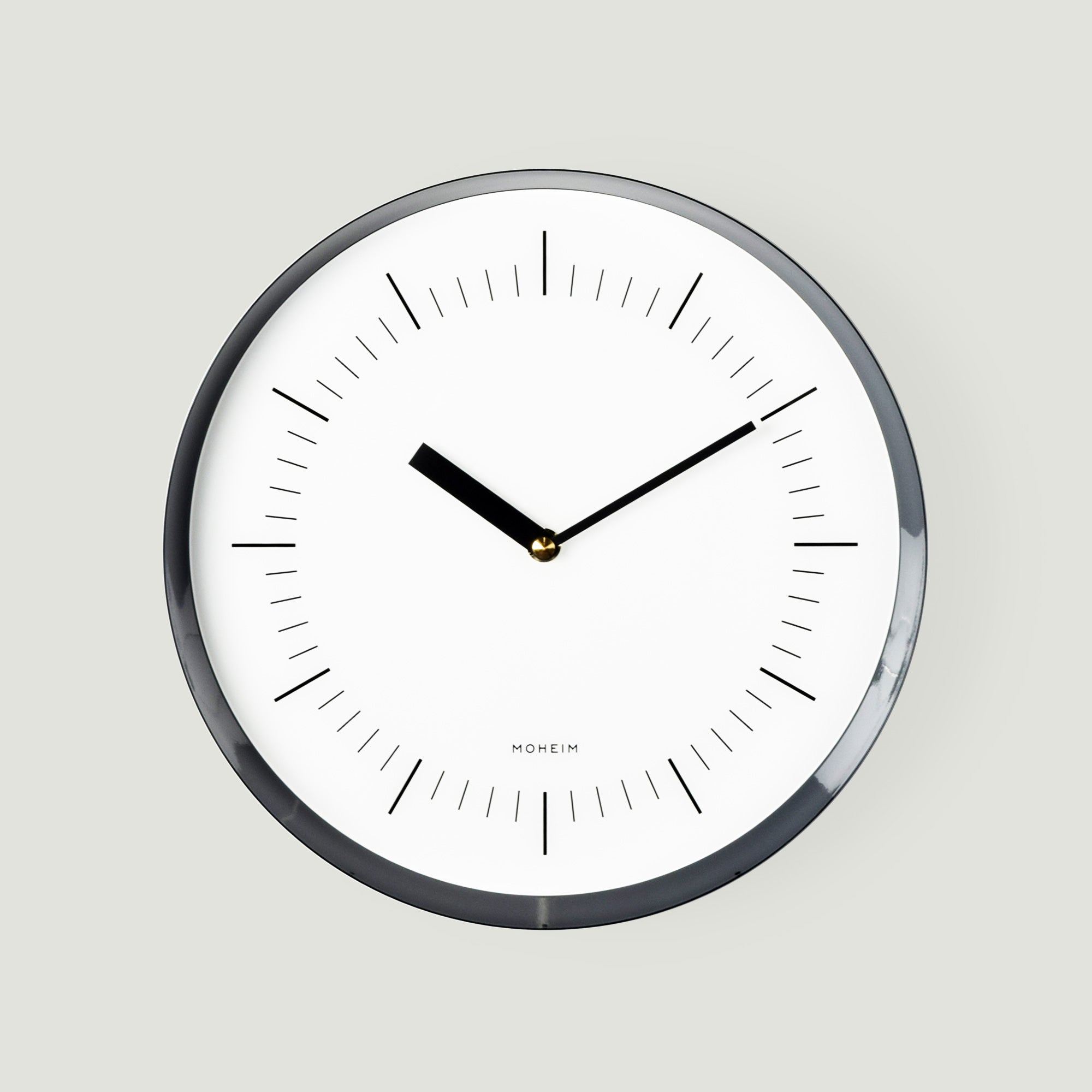 シンプルな静音時計 HORN ネイビー