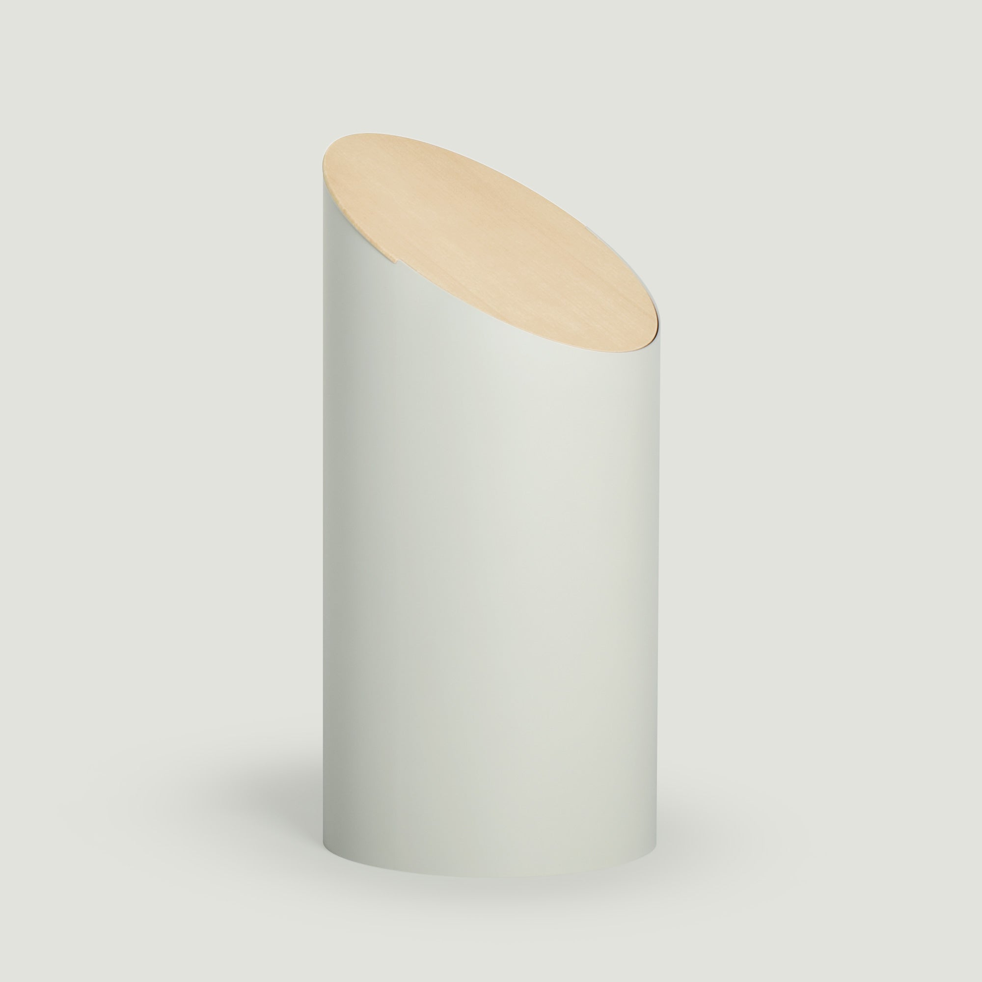 北欧デザインのおしゃれなゴミ箱 SWING BIN 8L グレー ハードメープル