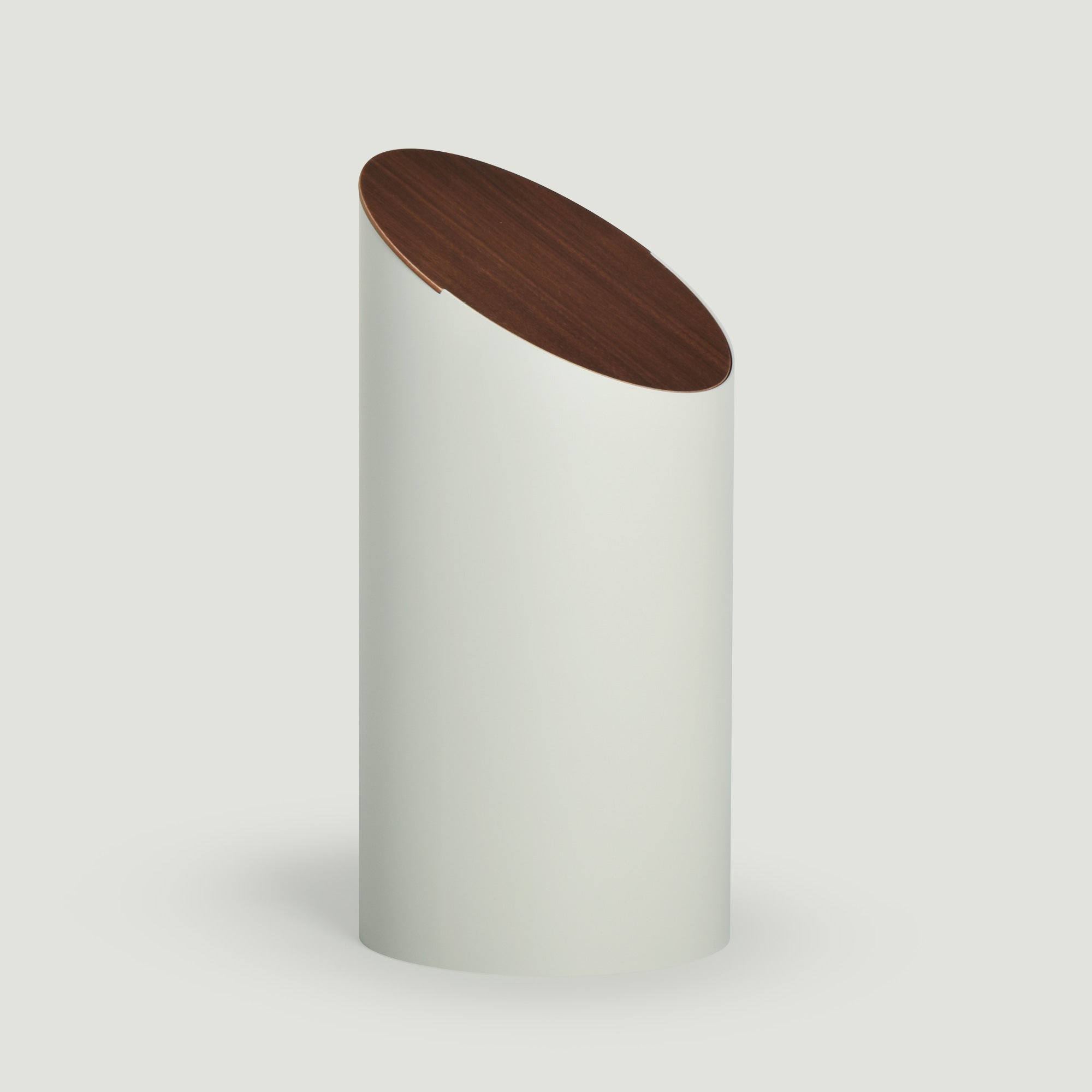 北欧デザインのおしゃれなゴミ箱 SWING BIN 8L グレー ウォールナット