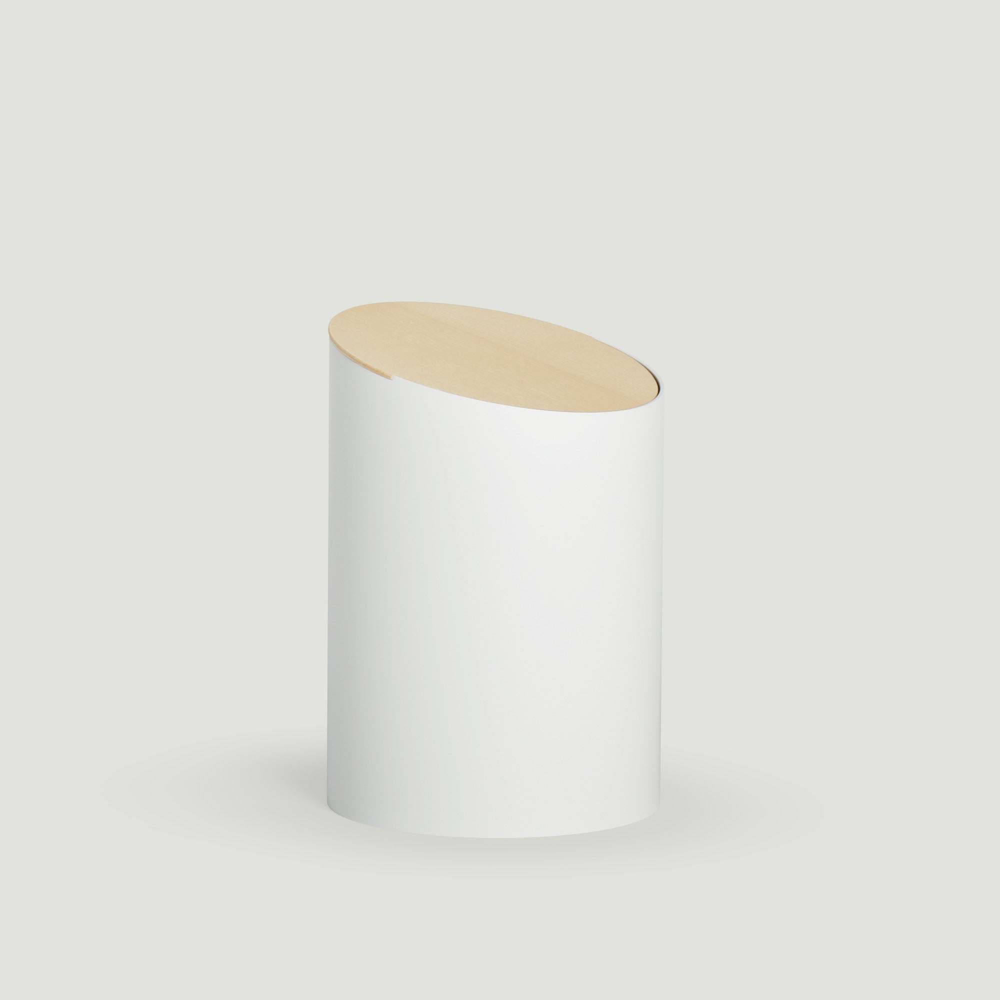 北欧デザインのおしゃれなゴミ箱 SWING BIN Sサイズ 5L 白 ハードメープル