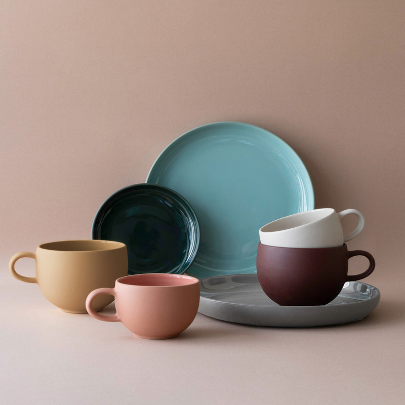 STONEWARE ROUND MUG