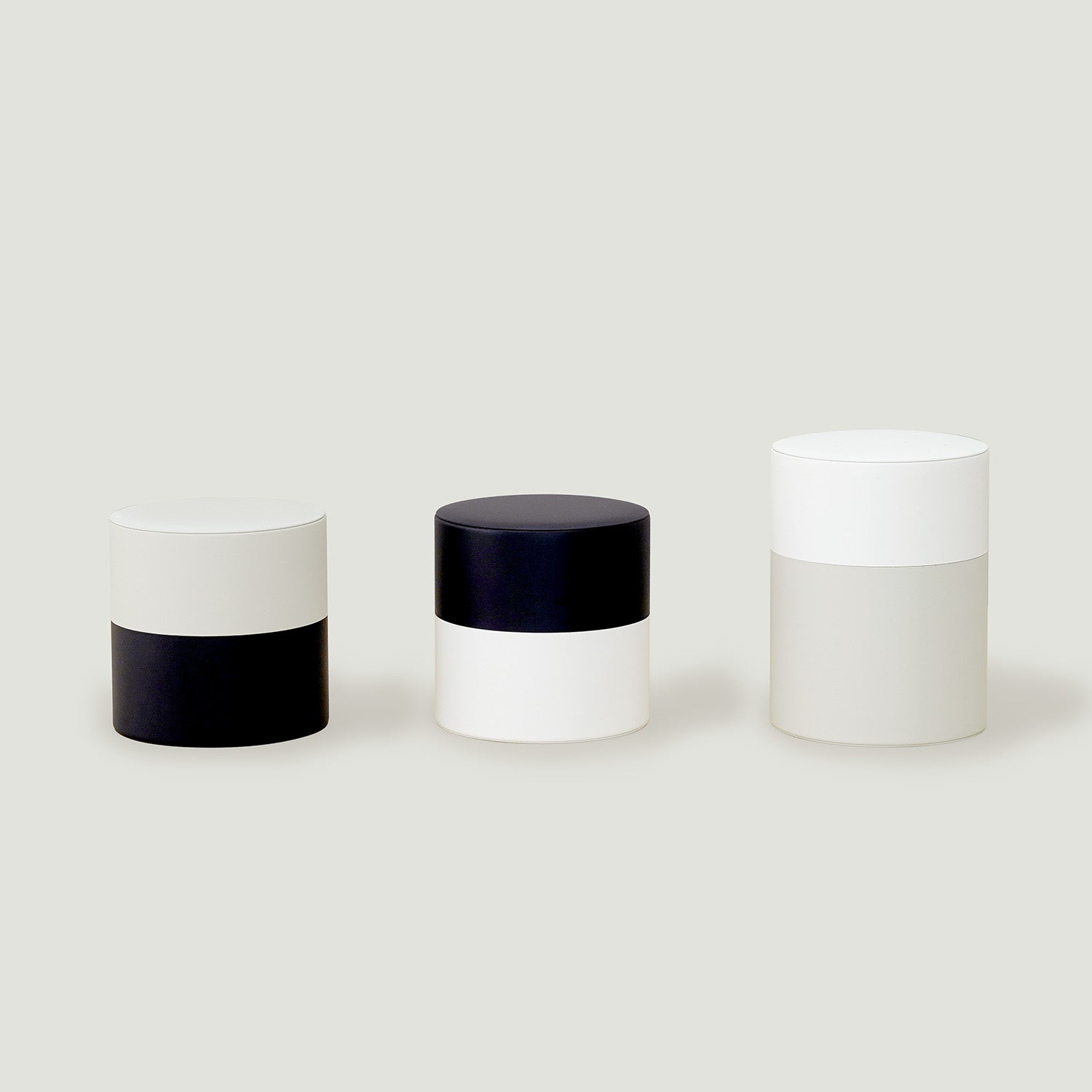 TIN CADDY two-tone 3個セット バイカラーのキッチン収納