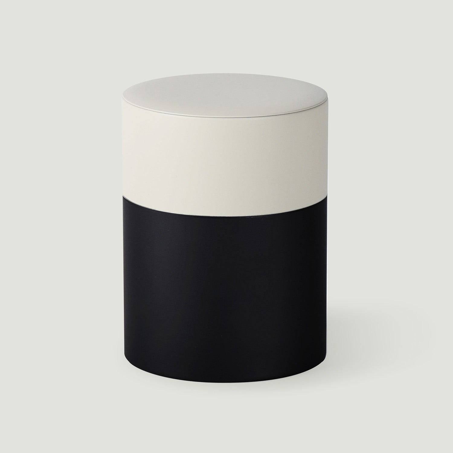 TIN CADDY two-tone M グレー × ブラック おしゃれなブリキ缶